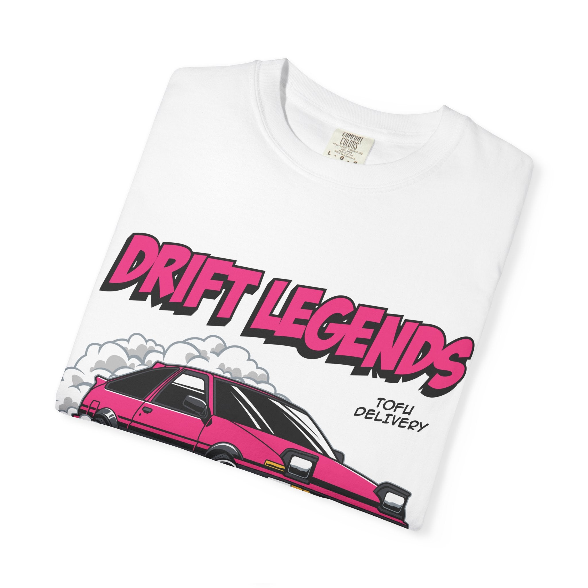AE86 Retro Drift Car Graphic Tee — "Drift Legends" Pink