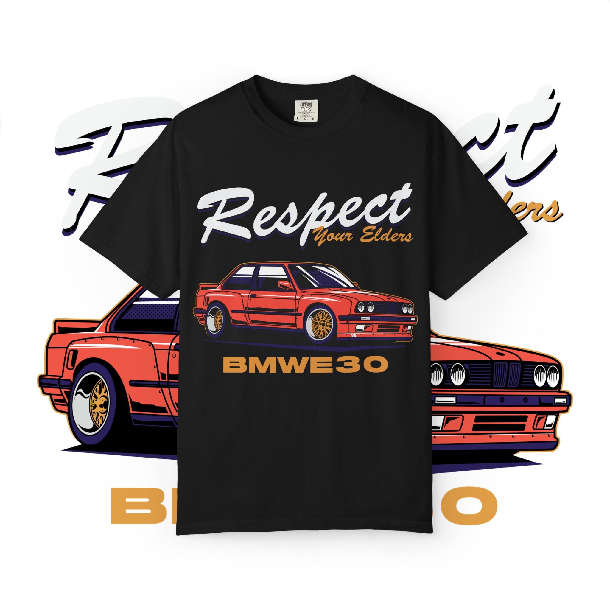 Respect Your Elders BMW E30 Tee — Classic Car Graphic T-Shirt