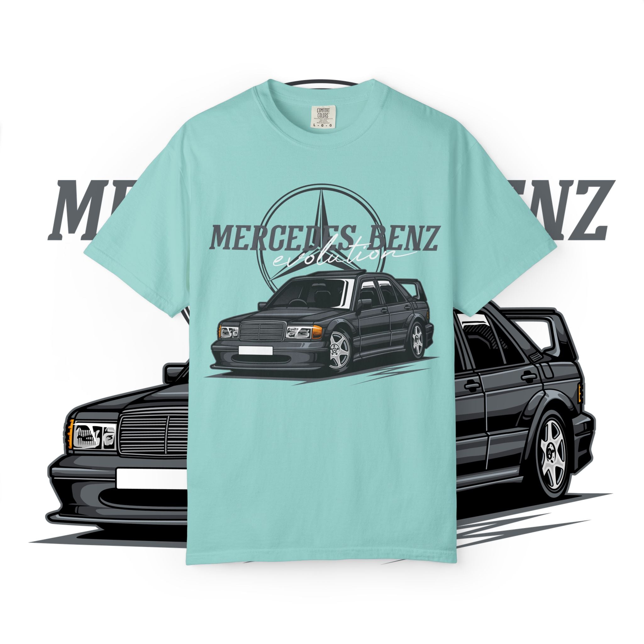 Mercedes-Benz 190E Evolution T-Shirt — Vintage Car Enthusiast Tee