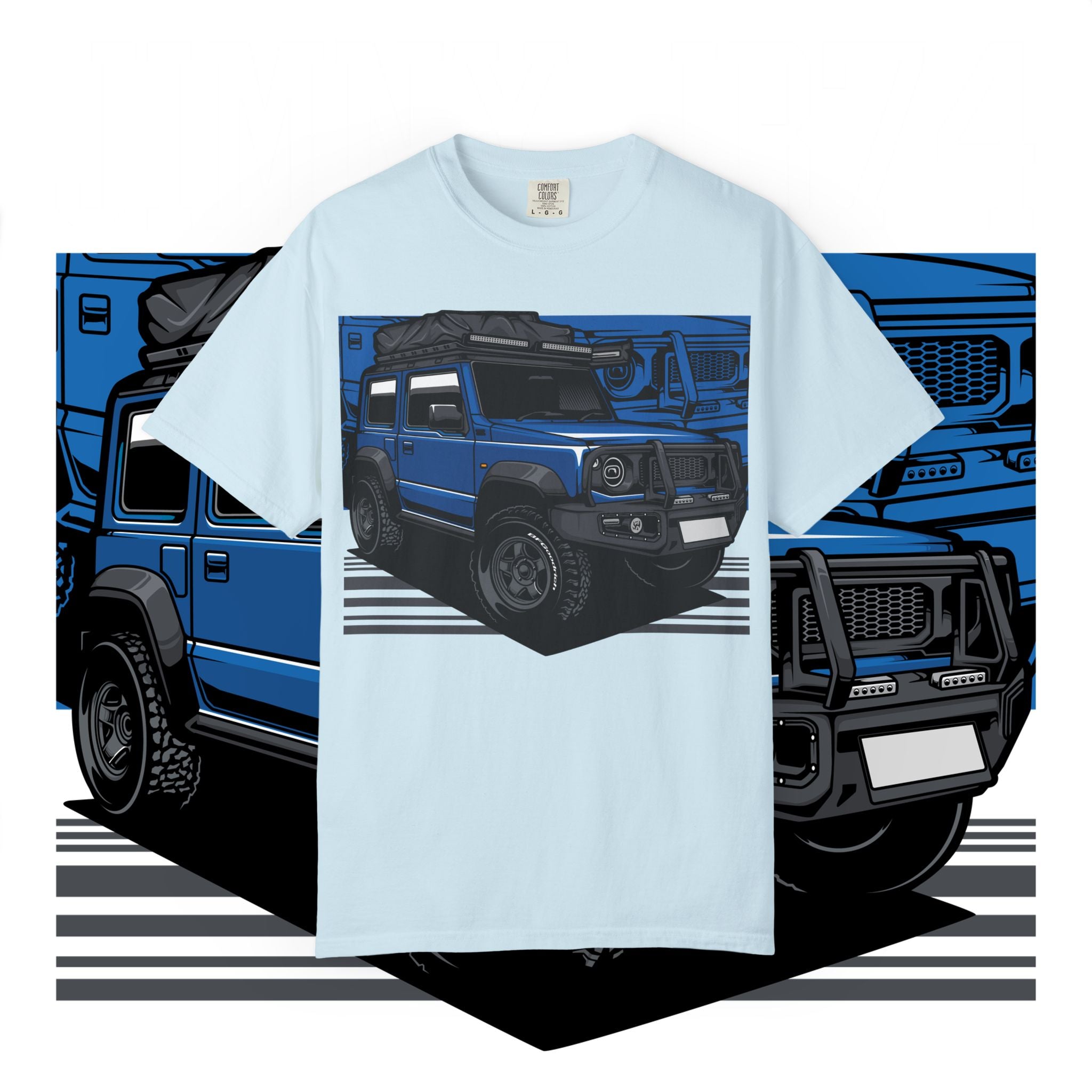 4x4 Off-Road Truck T-Shirt — Blue SUV Adventure Tee