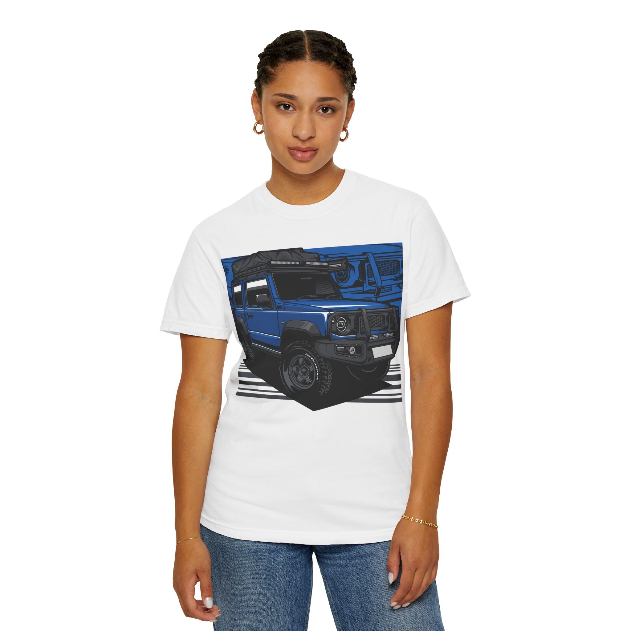 4x4 Off-Road Truck T-Shirt — Blue SUV Adventure Tee