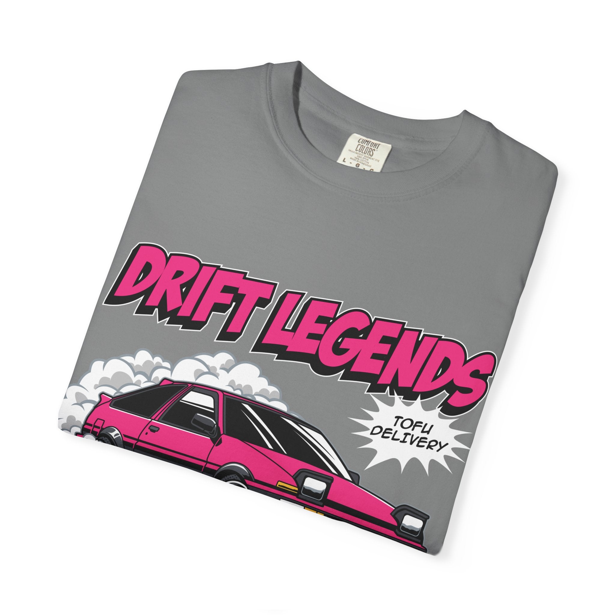 AE86 Retro Drift Car Graphic Tee — "Drift Legends" Pink