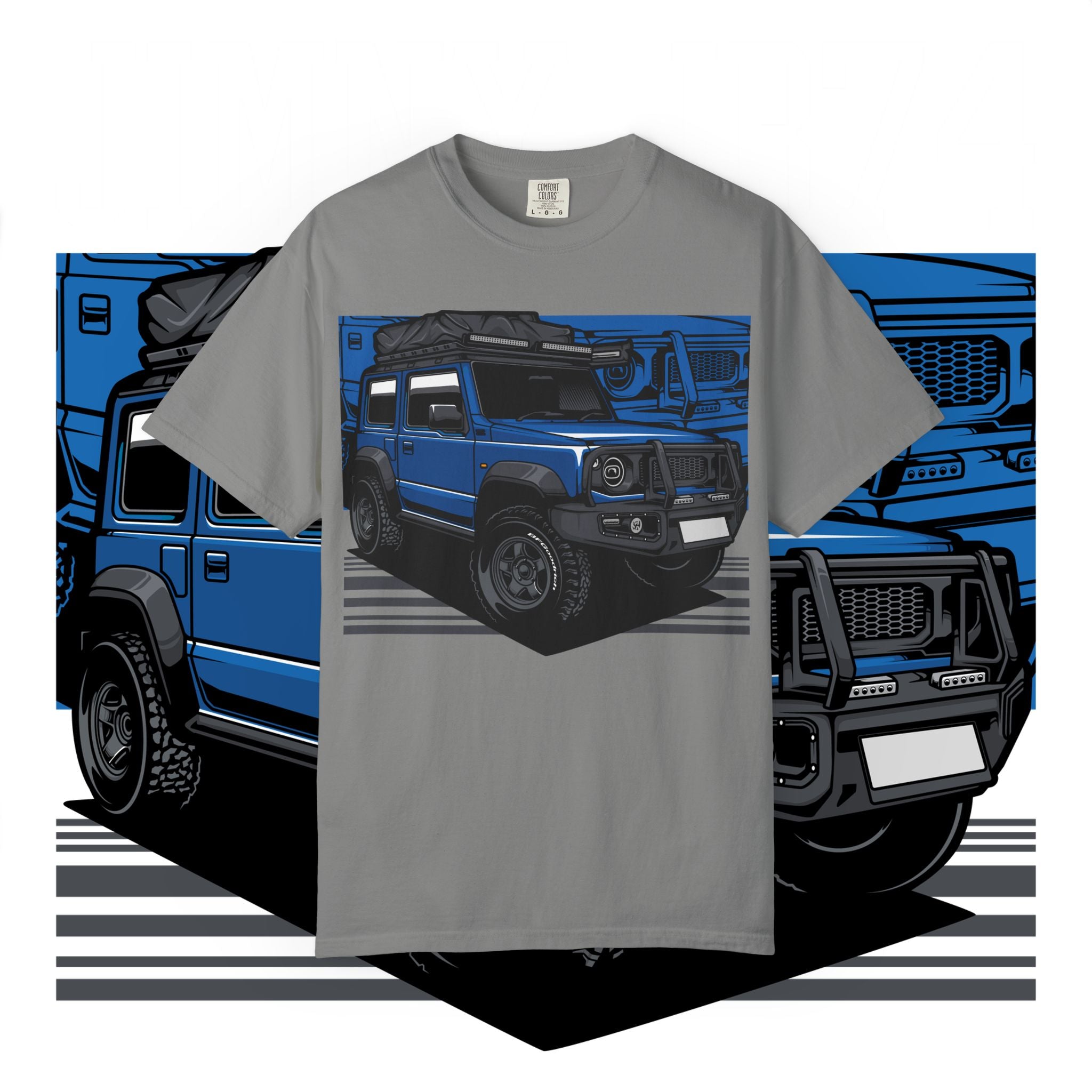 4x4 Off-Road Truck T-Shirt — Blue SUV Adventure Tee