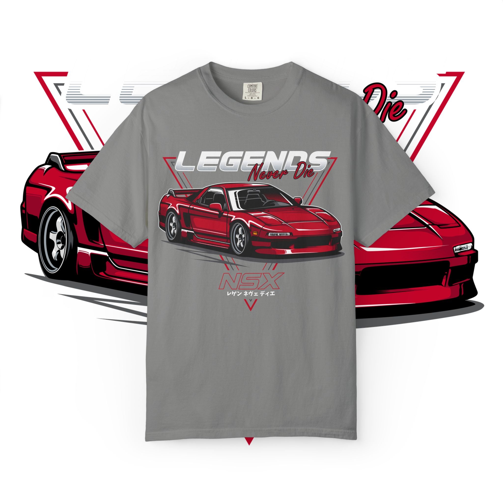 Legend Never Die Vintage Sports Car T-Shirt — Retro Motorsport Tee