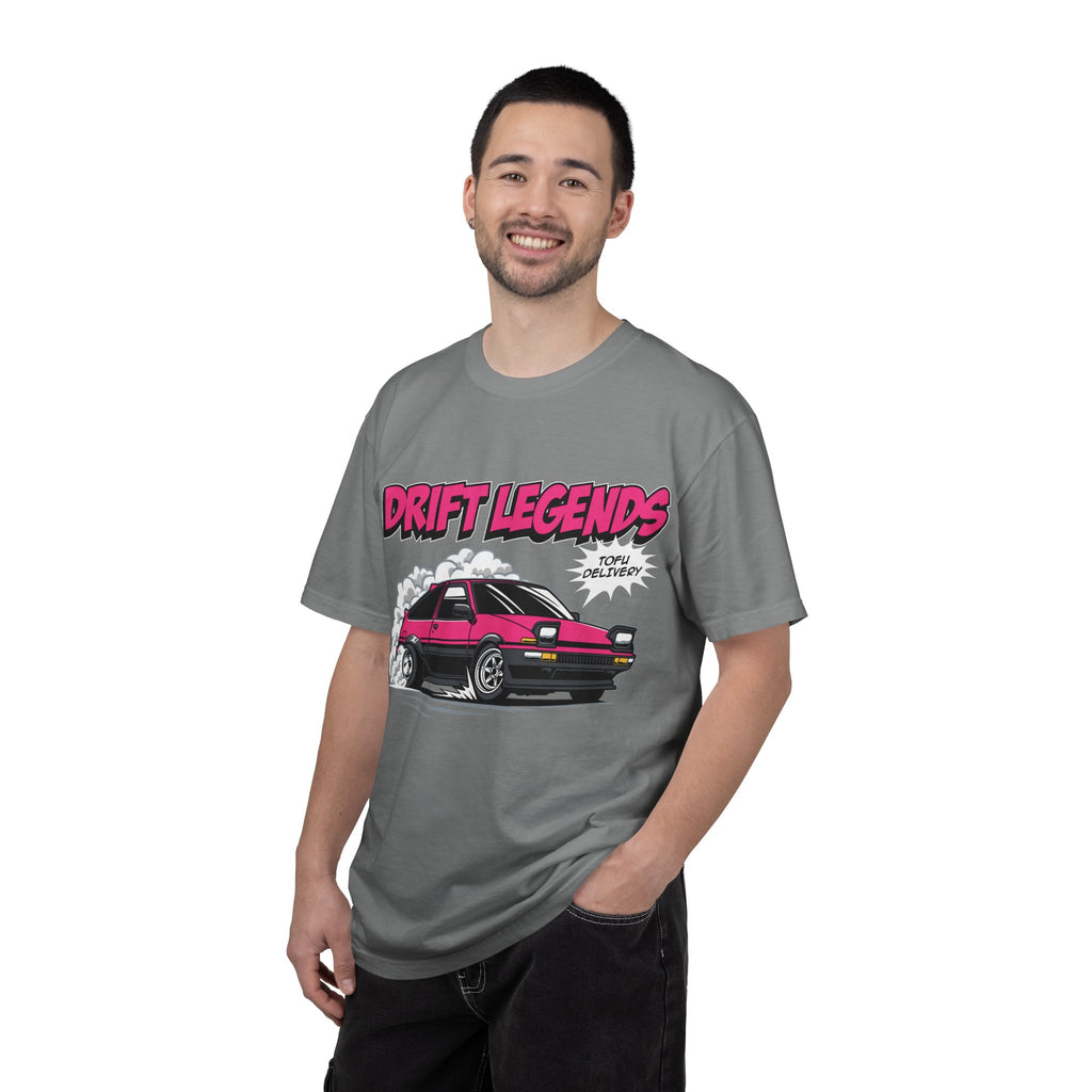 AE86 Retro Drift Car Graphic Tee — "Drift Legends" Pink