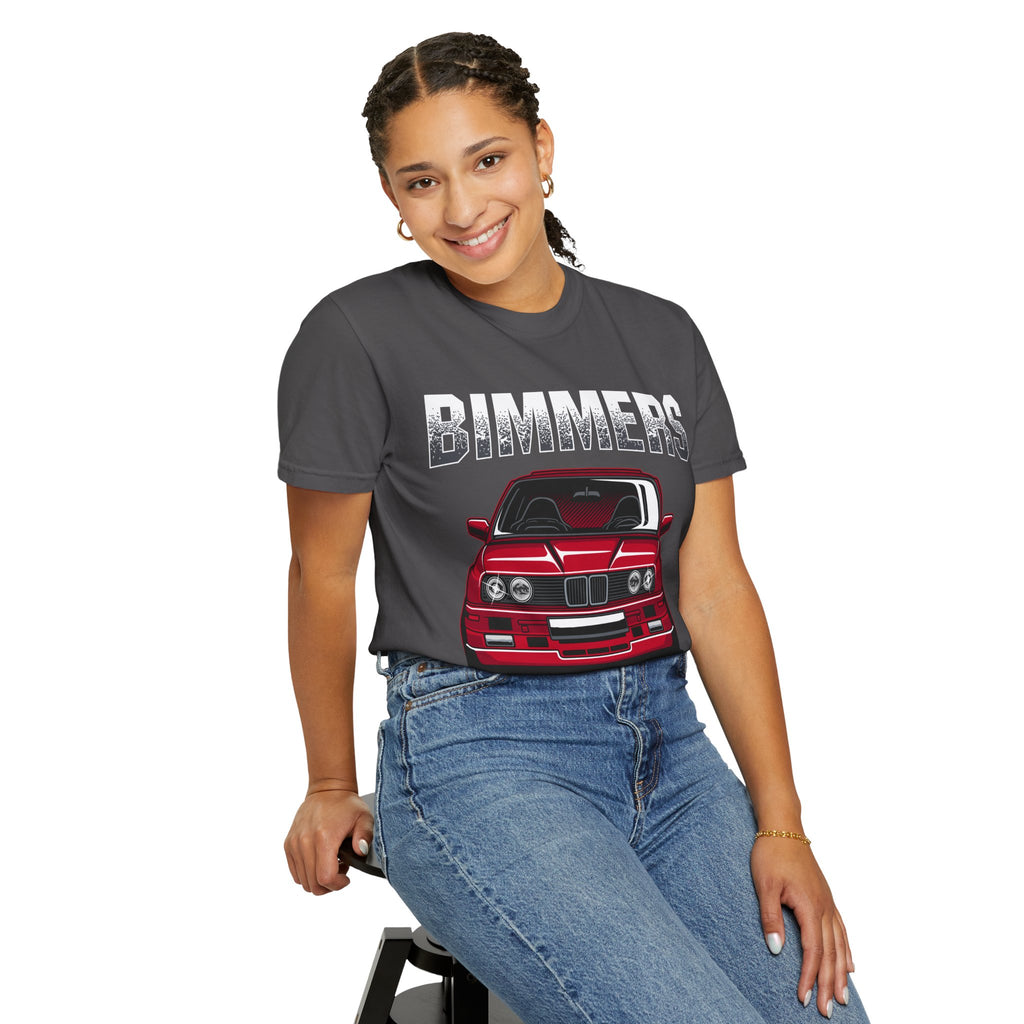 Bimmers Respect Your Elders T-Shirt — Vintage Red BMW Car Tee