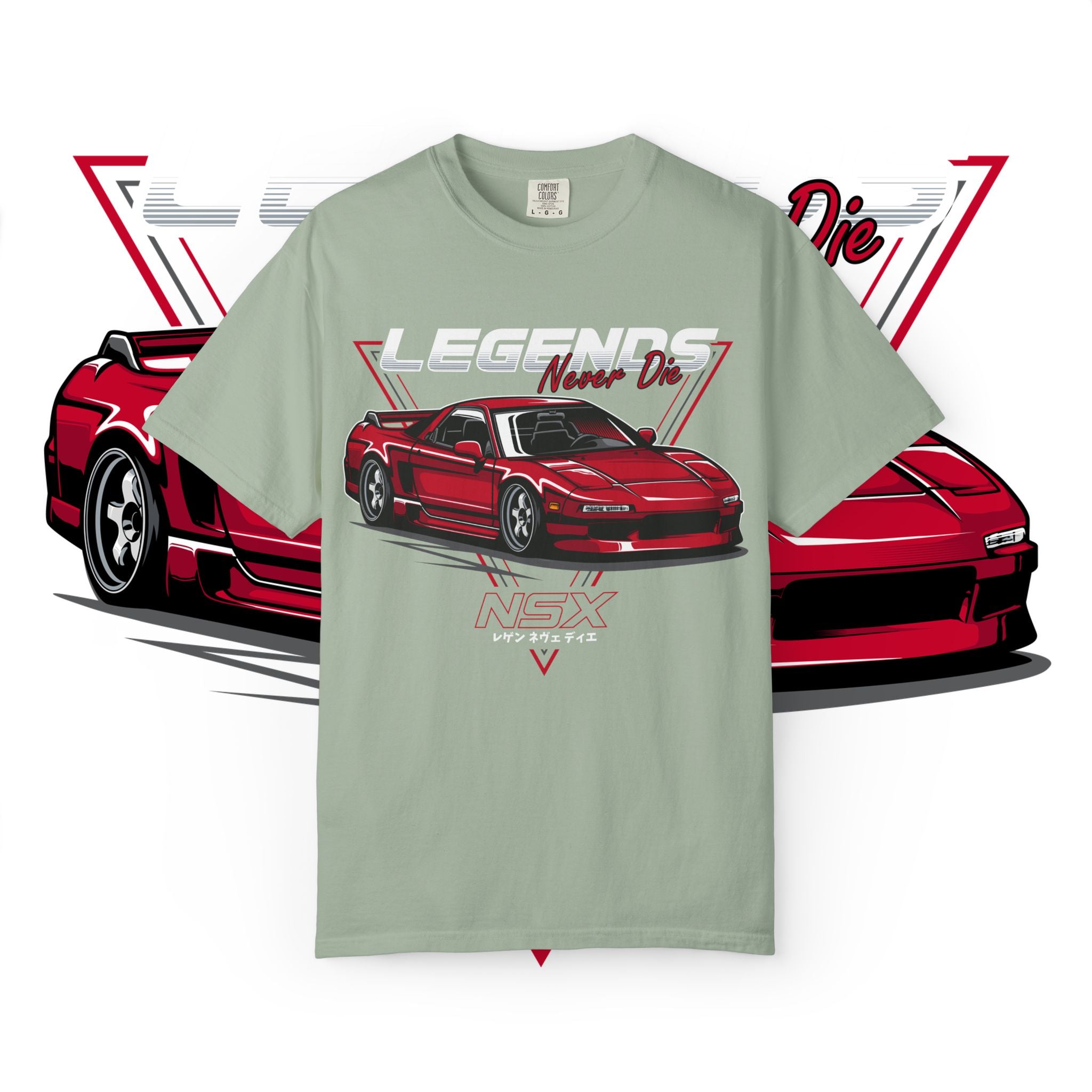 Legend Never Die Vintage Sports Car T-Shirt — Retro Motorsport Tee