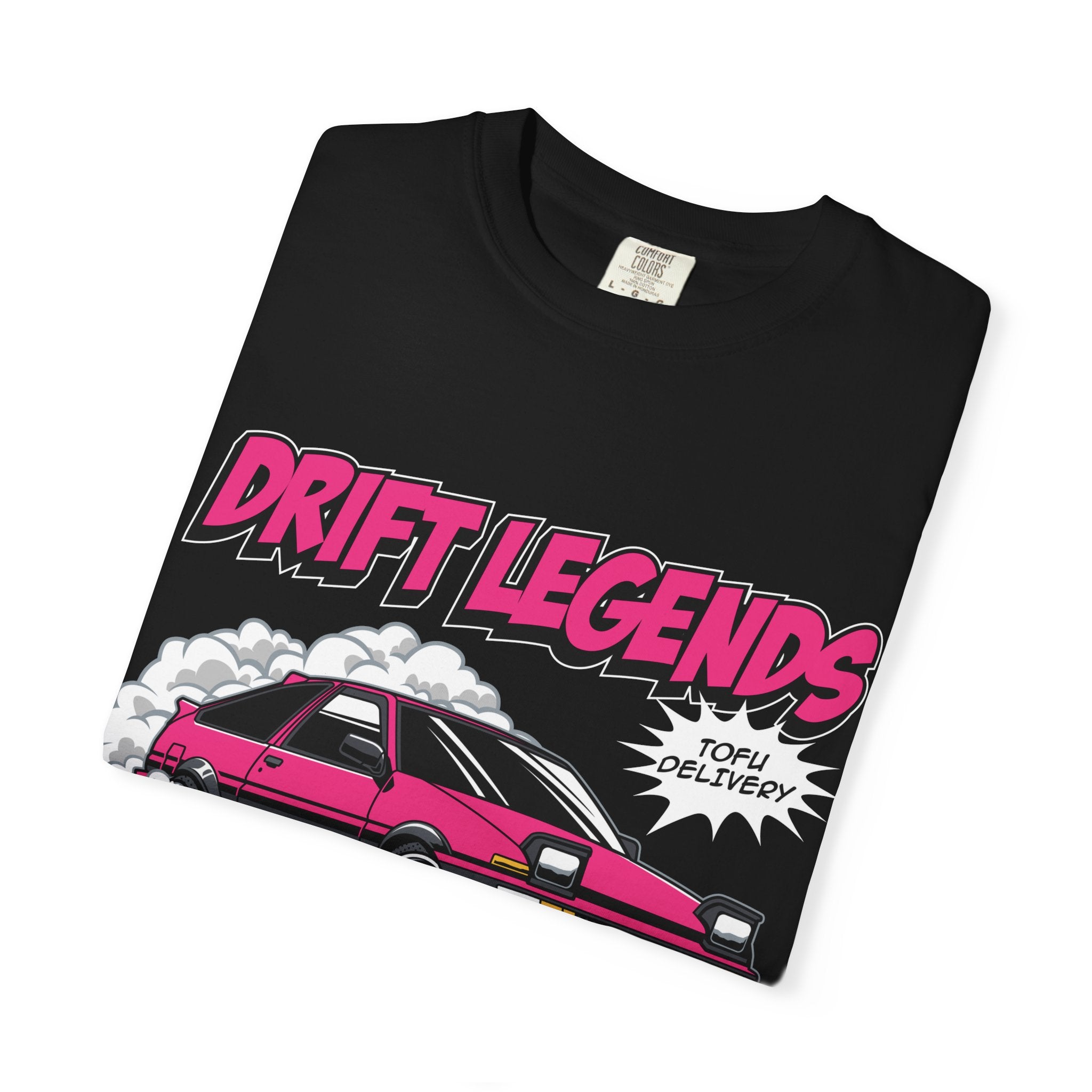 AE86 Retro Drift Car Graphic Tee — "Drift Legends" Pink
