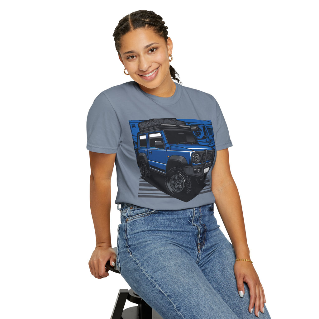 4x4 Off-Road Truck T-Shirt — Blue SUV Adventure Tee