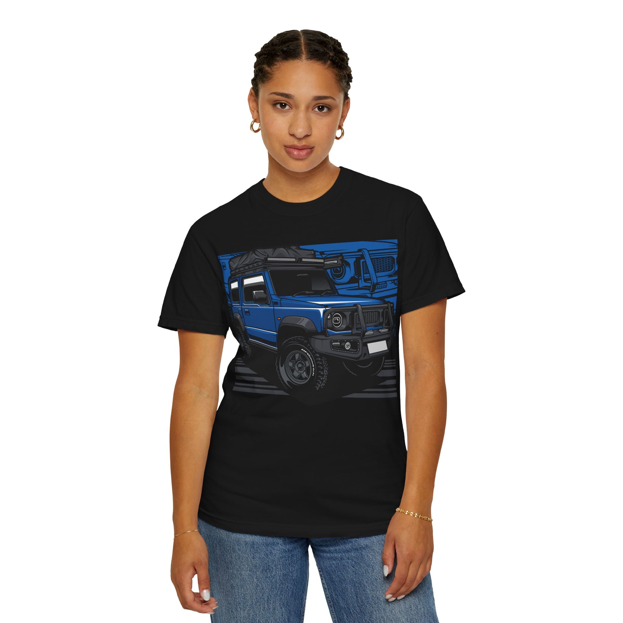 4x4 Off-Road Truck T-Shirt — Blue SUV Adventure Tee