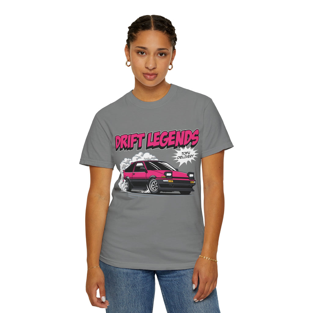 AE86 Retro Drift Car Graphic Tee — "Drift Legends" Pink