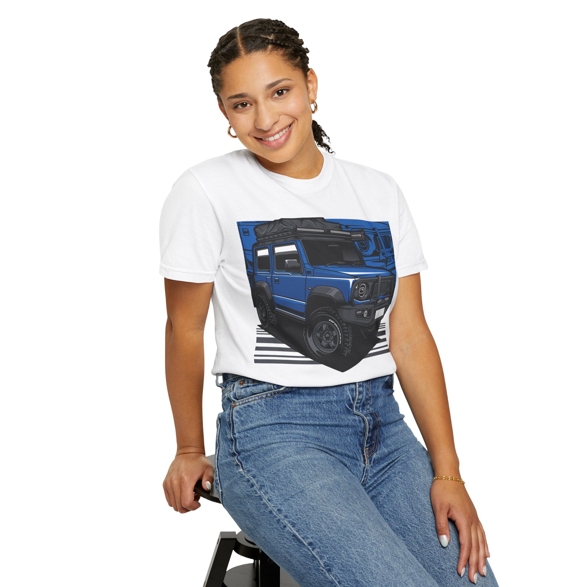 4x4 Off-Road Truck T-Shirt — Blue SUV Adventure Tee