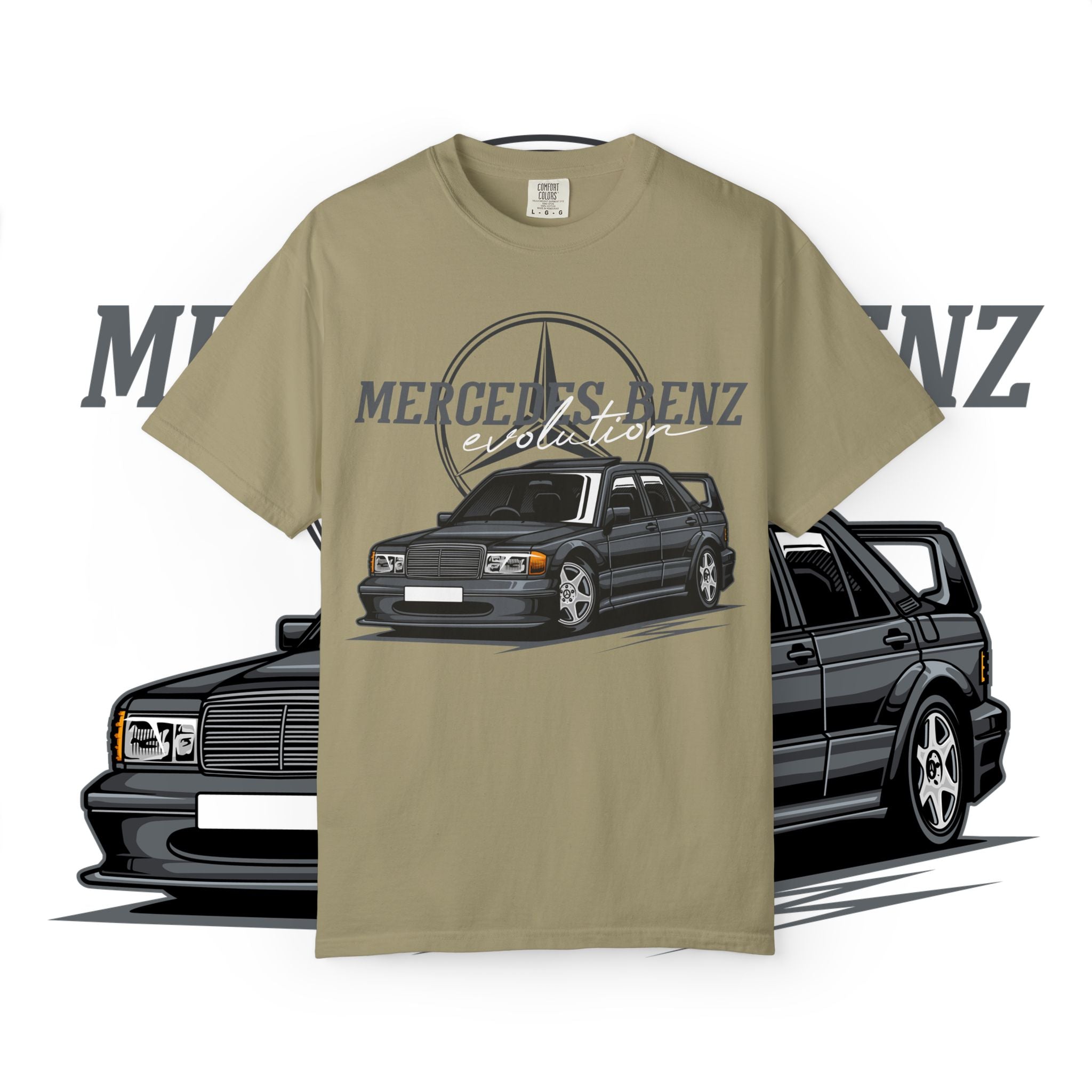 Mercedes-Benz 190E Evolution T-Shirt — Vintage Car Enthusiast Tee