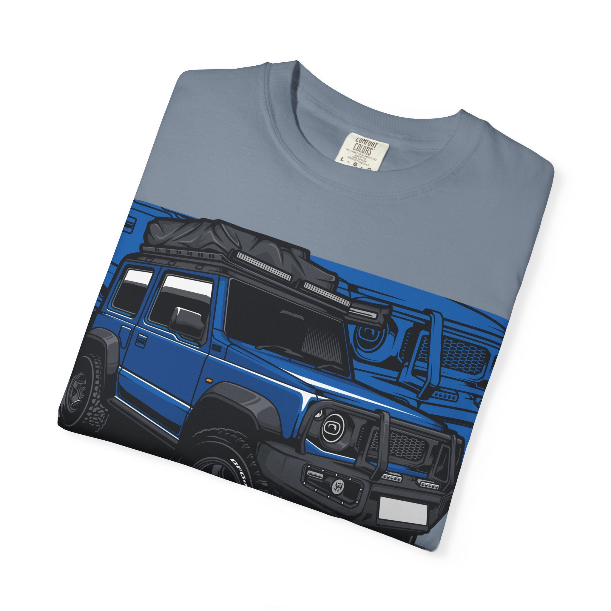 4x4 Off-Road Truck T-Shirt — Blue SUV Adventure Tee