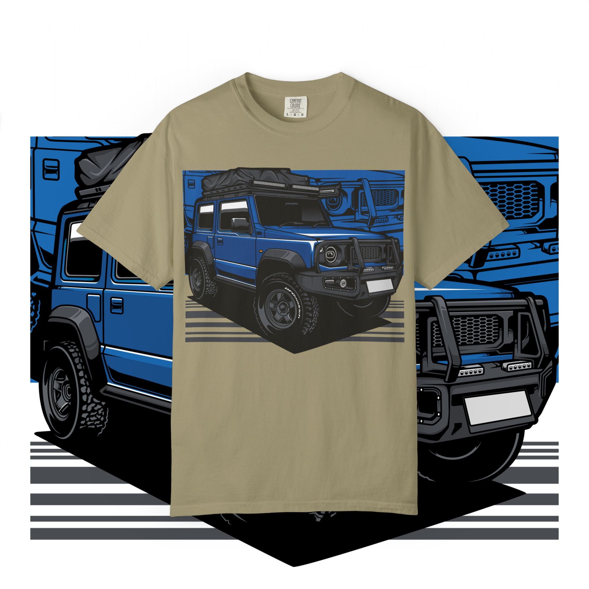 4x4 Off-Road Truck T-Shirt — Blue SUV Adventure Tee