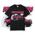 AE86 Retro Drift Car Graphic Tee — "Drift Legends" Pink