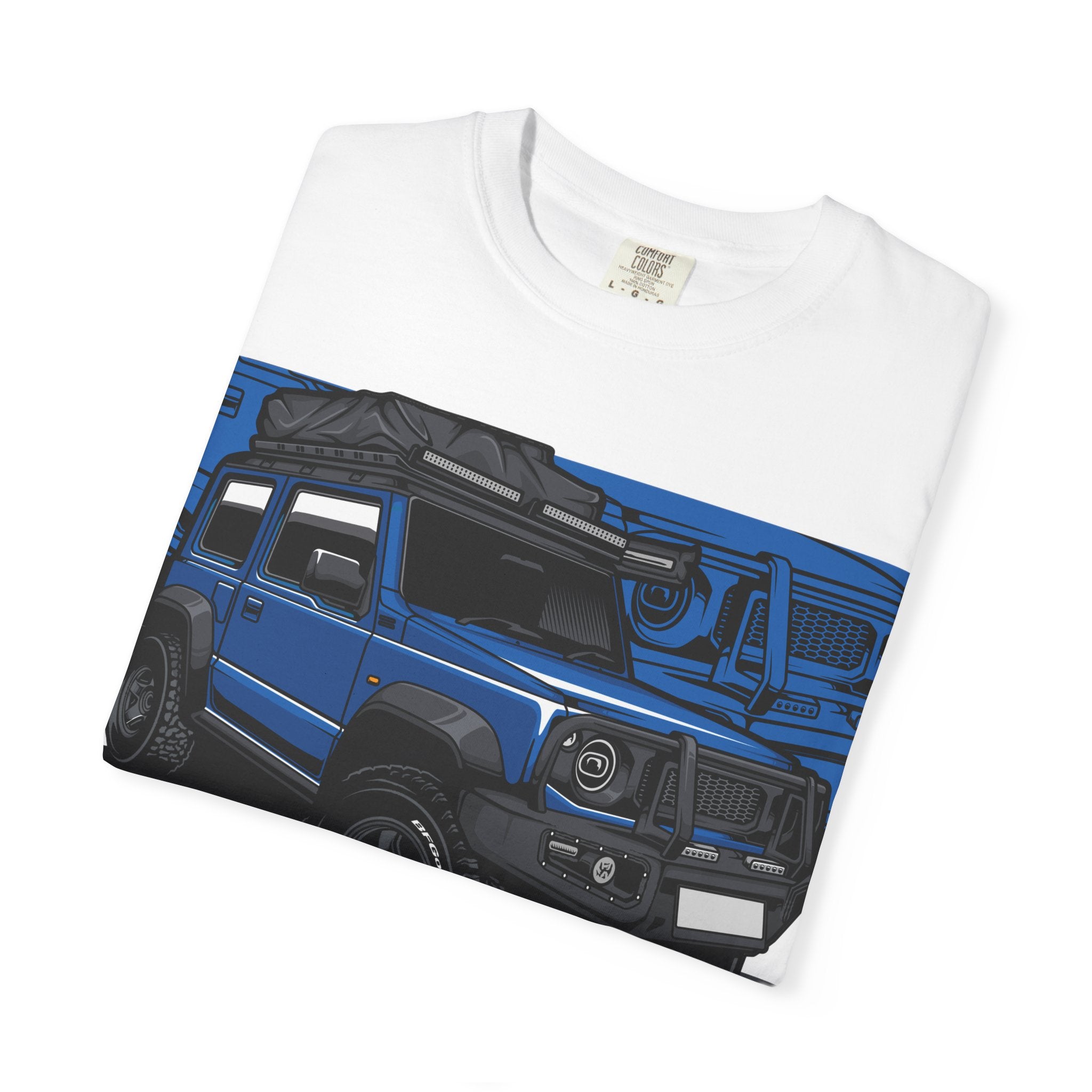 4x4 Off-Road Truck T-Shirt — Blue SUV Adventure Tee