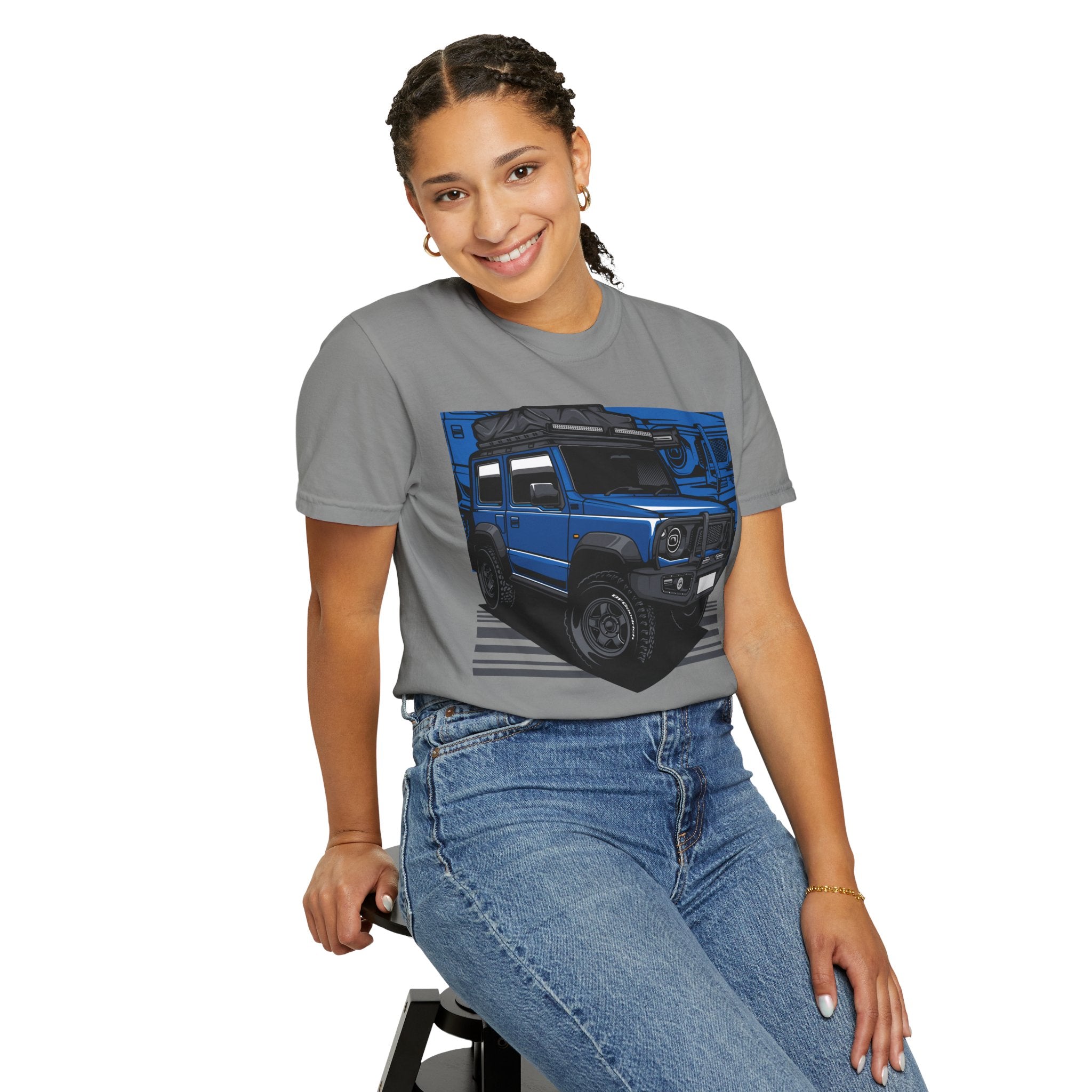 4x4 Off-Road Truck T-Shirt — Blue SUV Adventure Tee