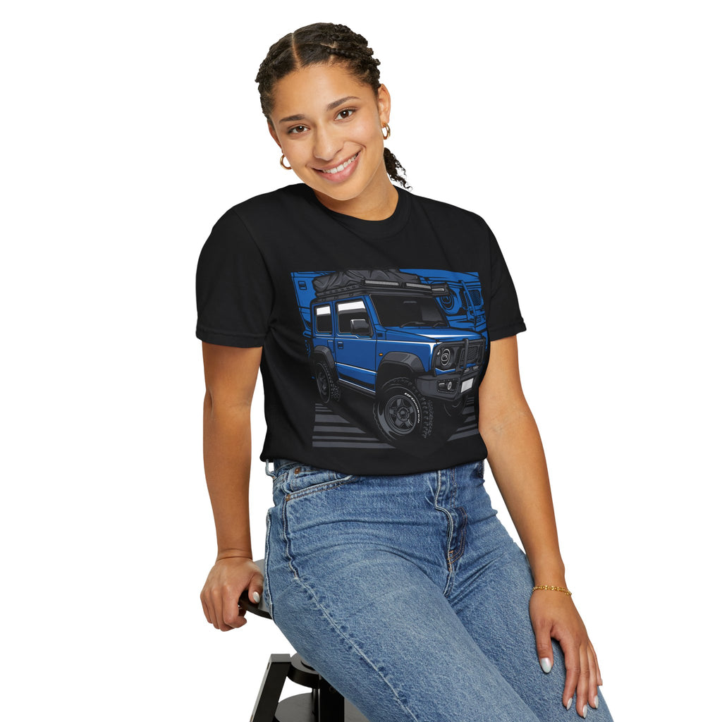 4x4 Off-Road Truck T-Shirt — Blue SUV Adventure Tee