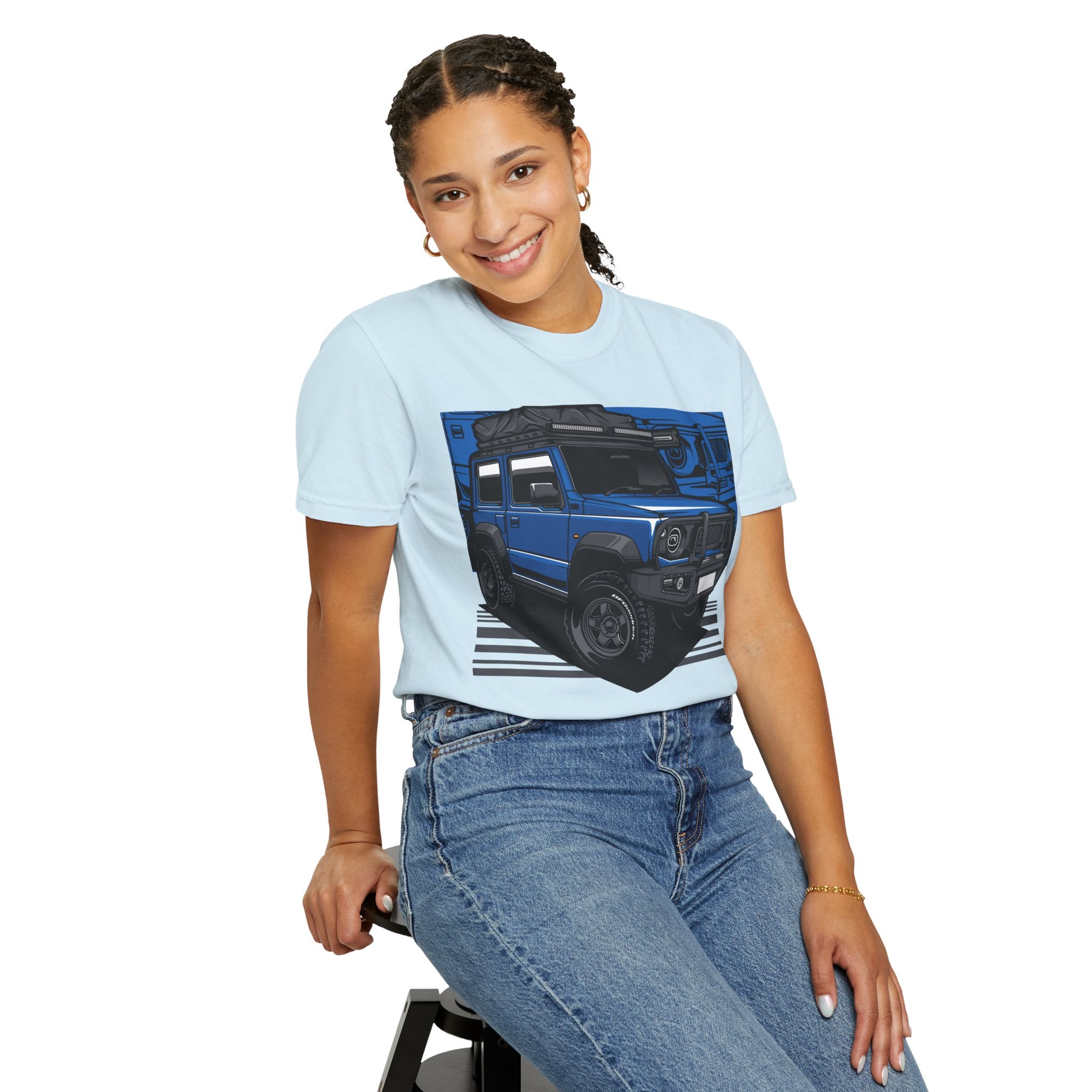 4x4 Off-Road Truck T-Shirt — Blue SUV Adventure Tee