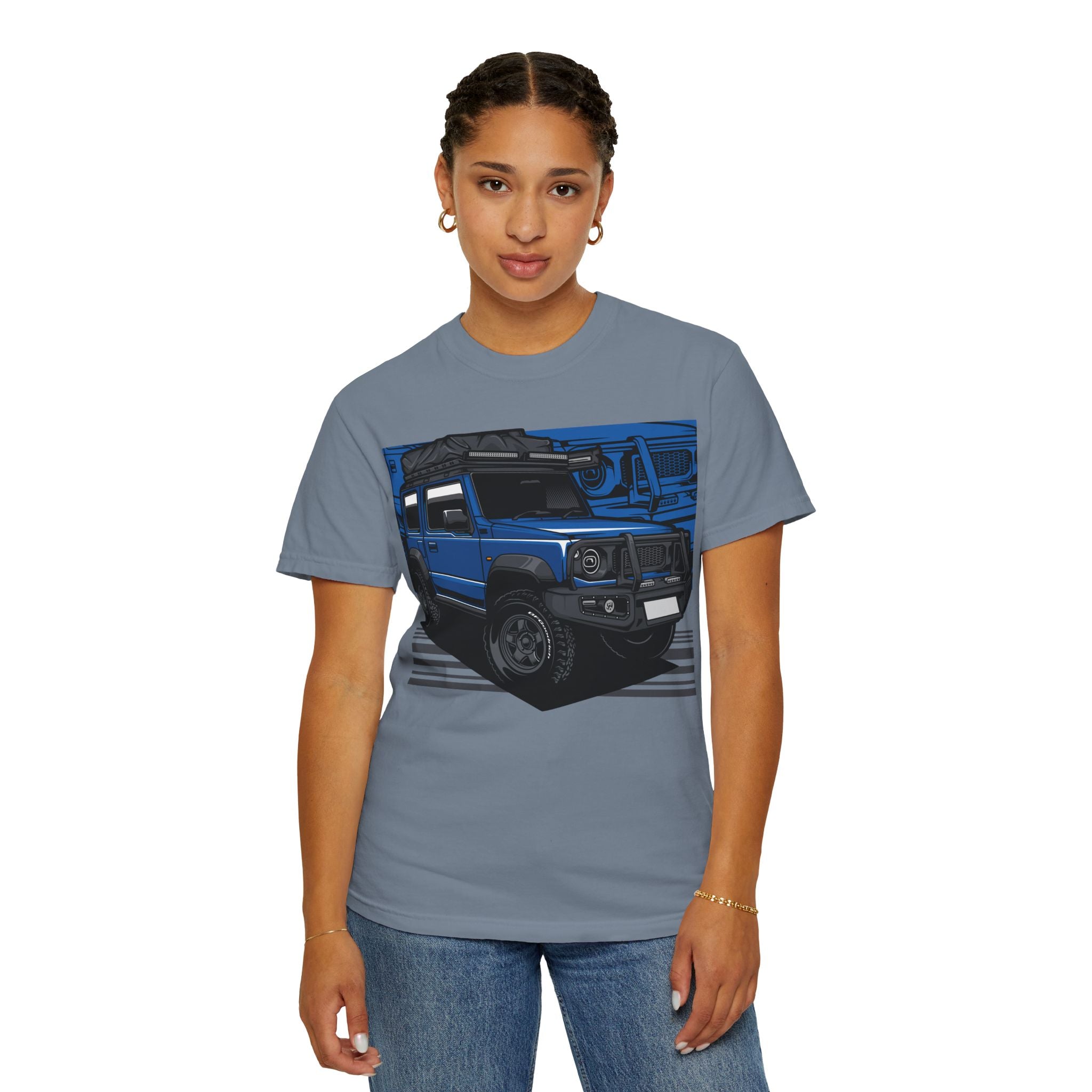 4x4 Off-Road Truck T-Shirt — Blue SUV Adventure Tee
