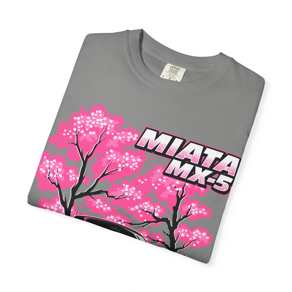 Mazda Miata MX-5 Cherry Blossom T-Shirt — Pink Sport Car Tee