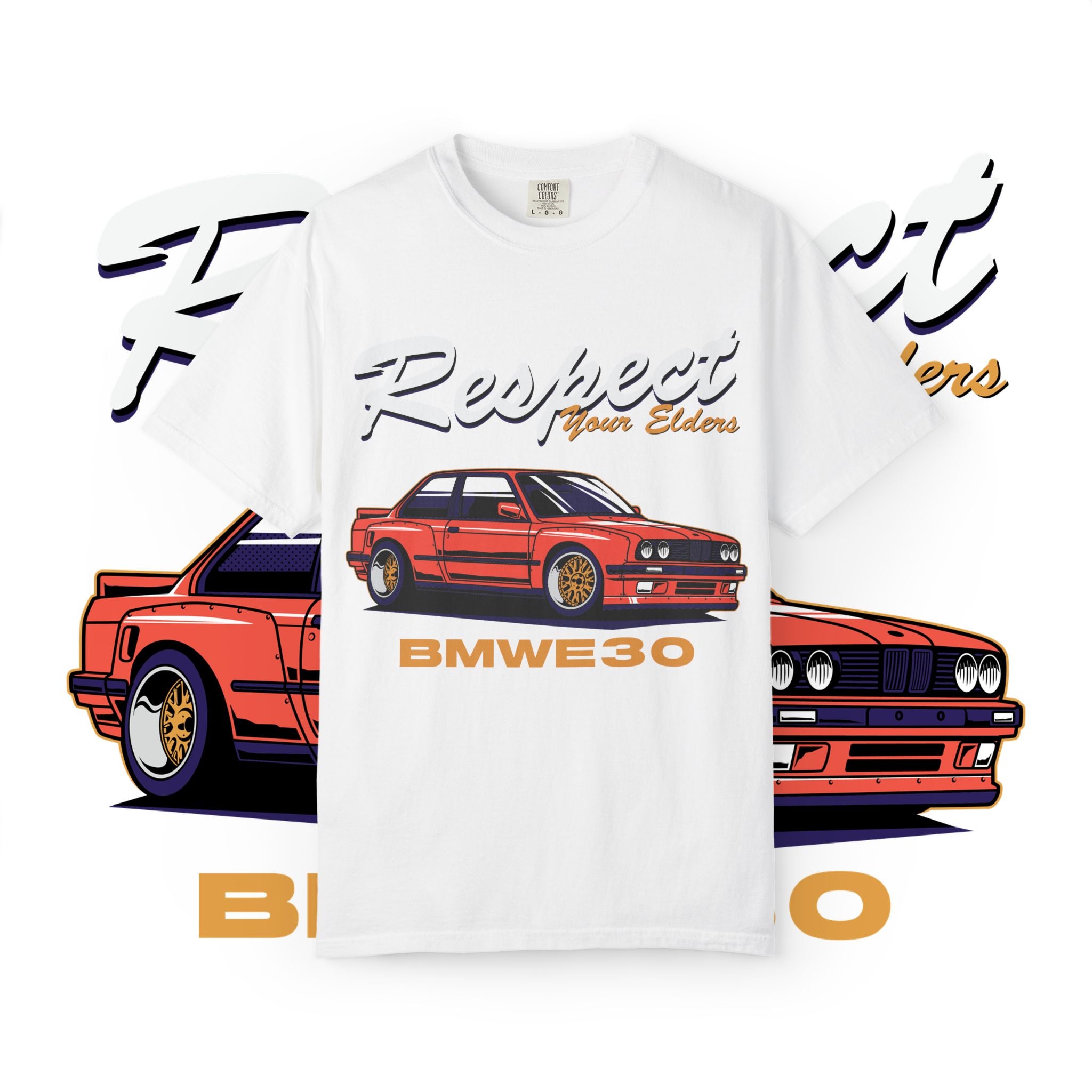 Respect Your Elders BMW E30 Tee — Classic Car Graphic T-Shirt
