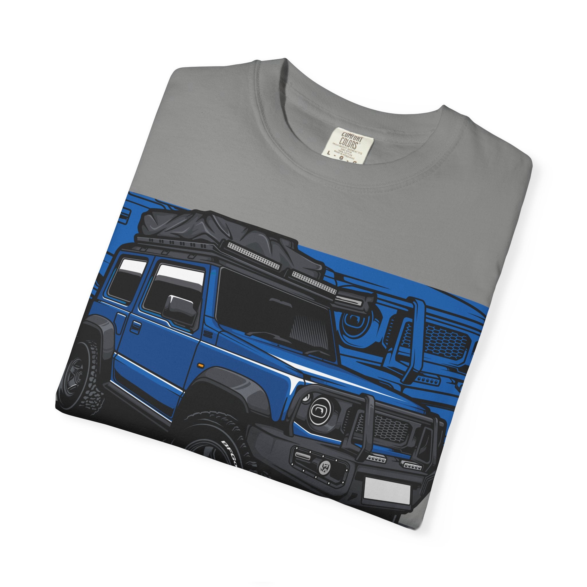 4x4 Off-Road Truck T-Shirt — Blue SUV Adventure Tee