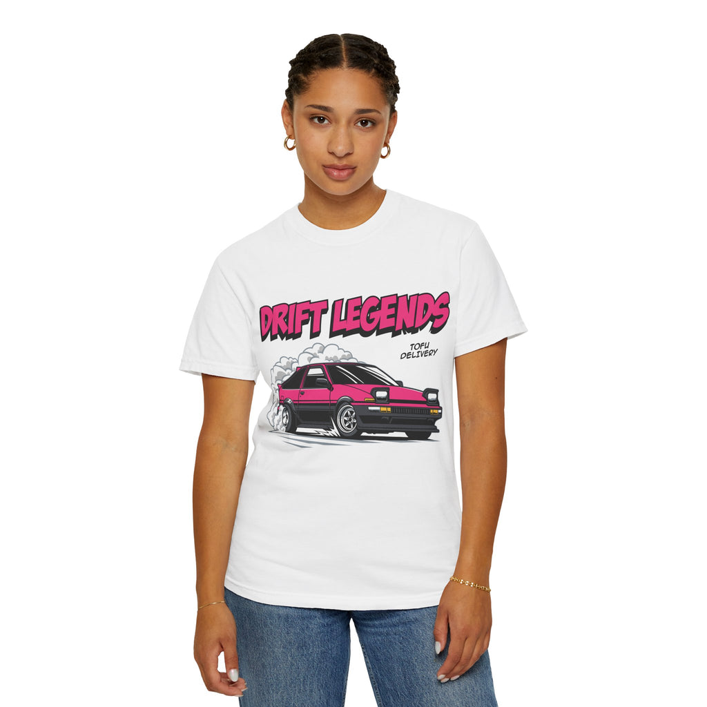 AE86 Retro Drift Car Graphic Tee — "Drift Legends" Pink