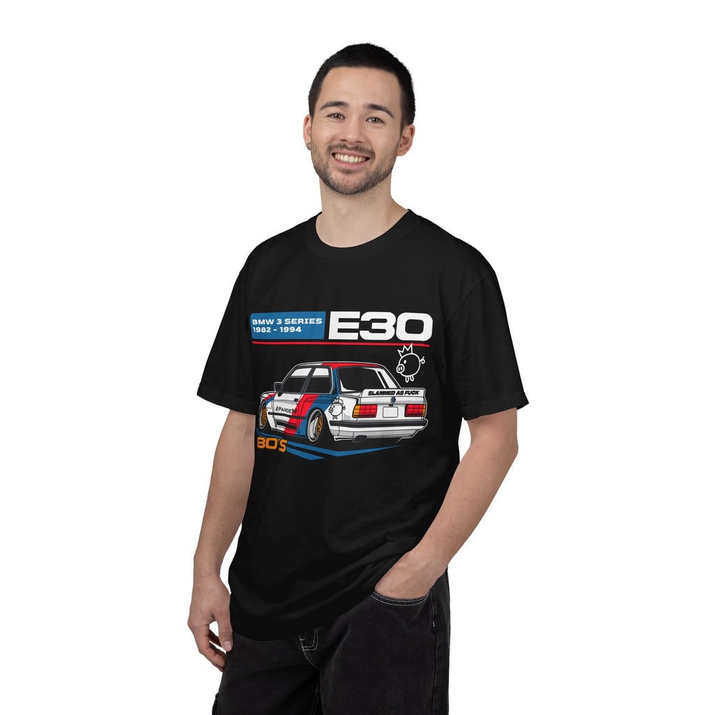 BMW E30 80s Racing Tee — Vintage 1982–1994 Garment-Dyed T-Shirt