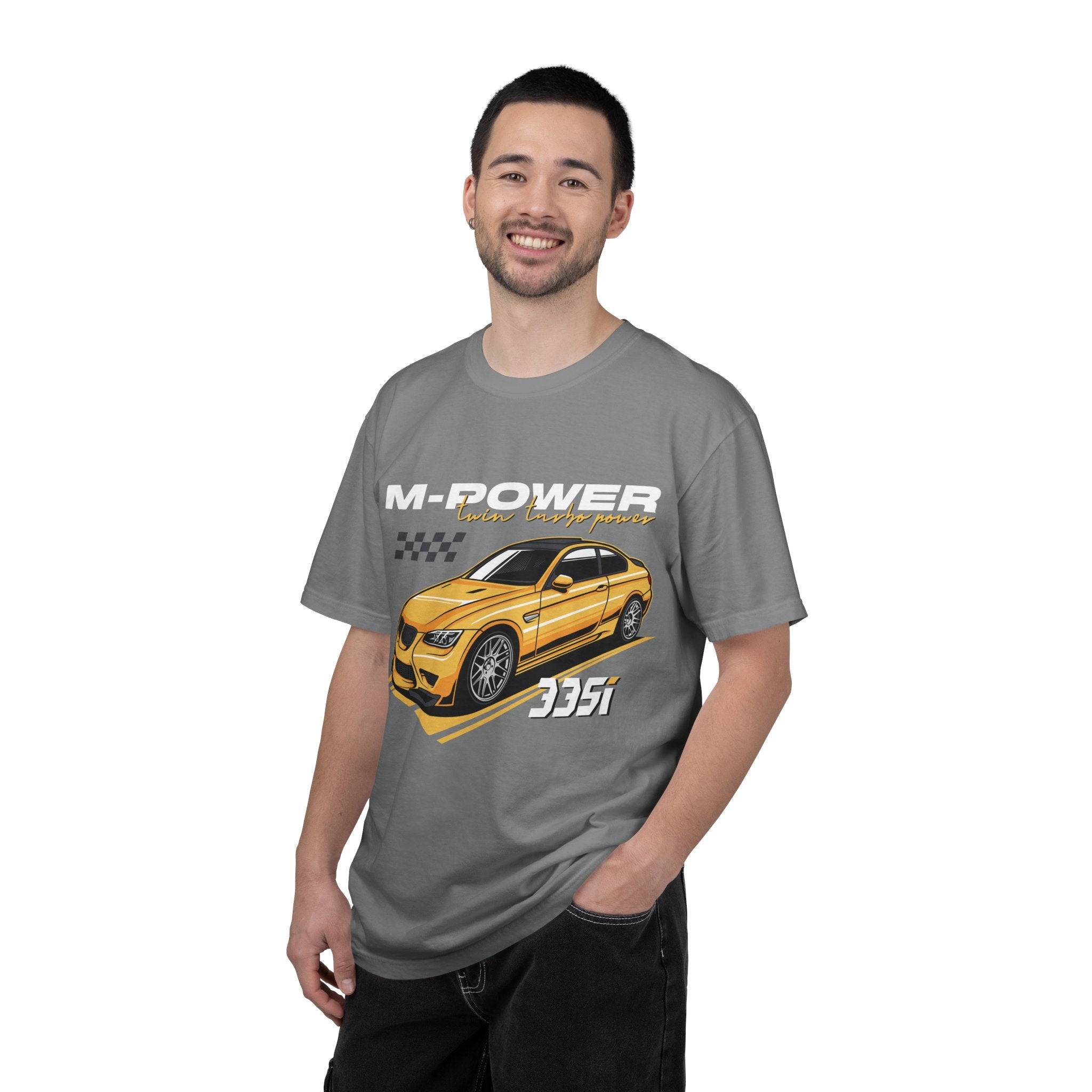 335i Racing Vintage Yellow Sports Car T-Shirt