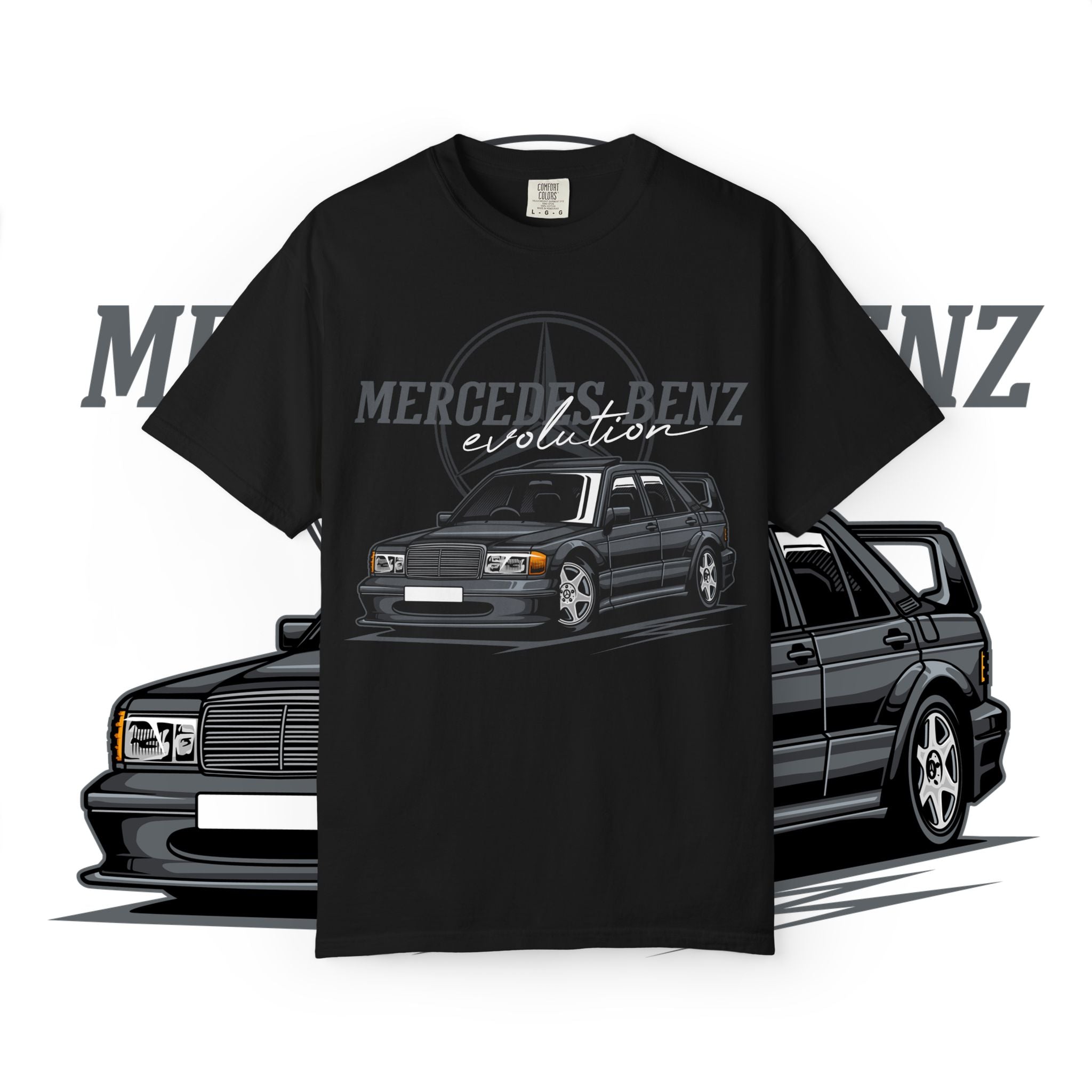 Mercedes-Benz 190E Evolution T-Shirt — Vintage Car Enthusiast Tee