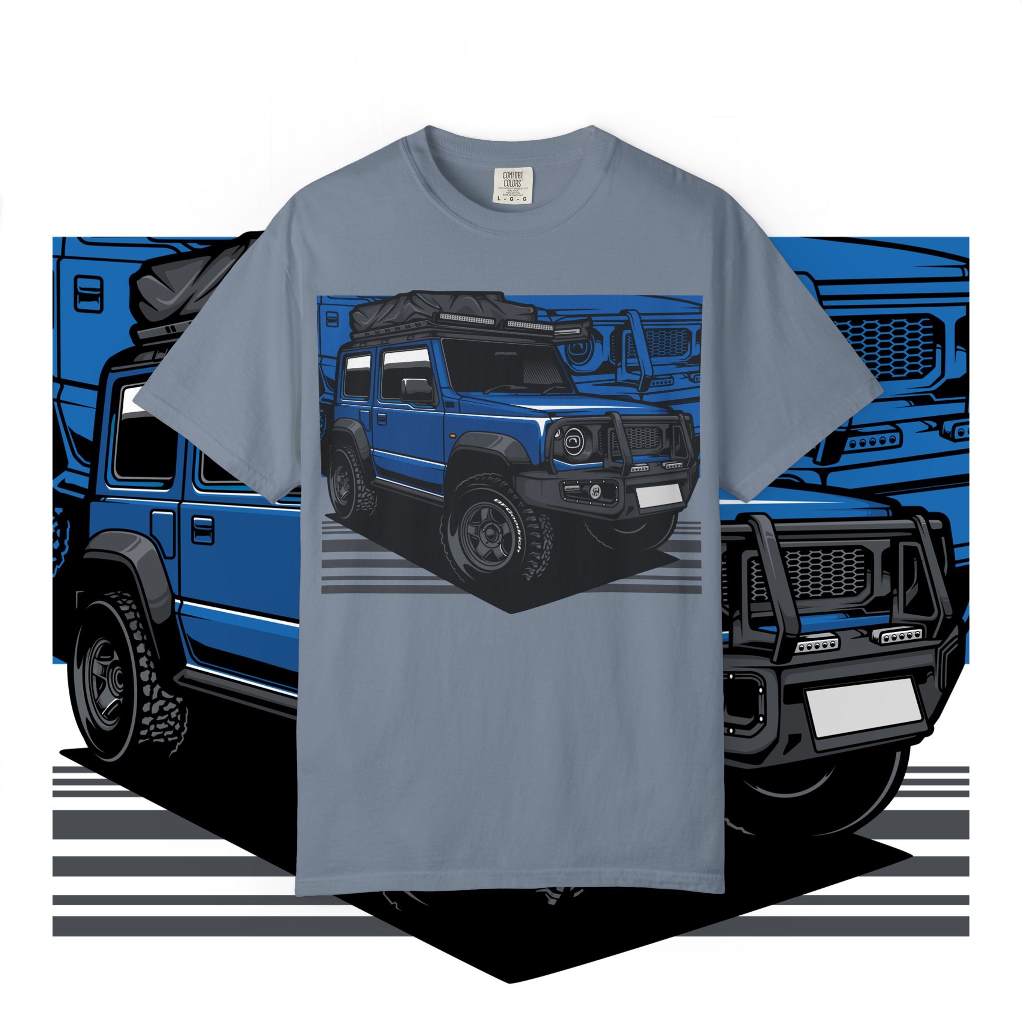 4x4 Off-Road Truck T-Shirt — Blue SUV Adventure Tee