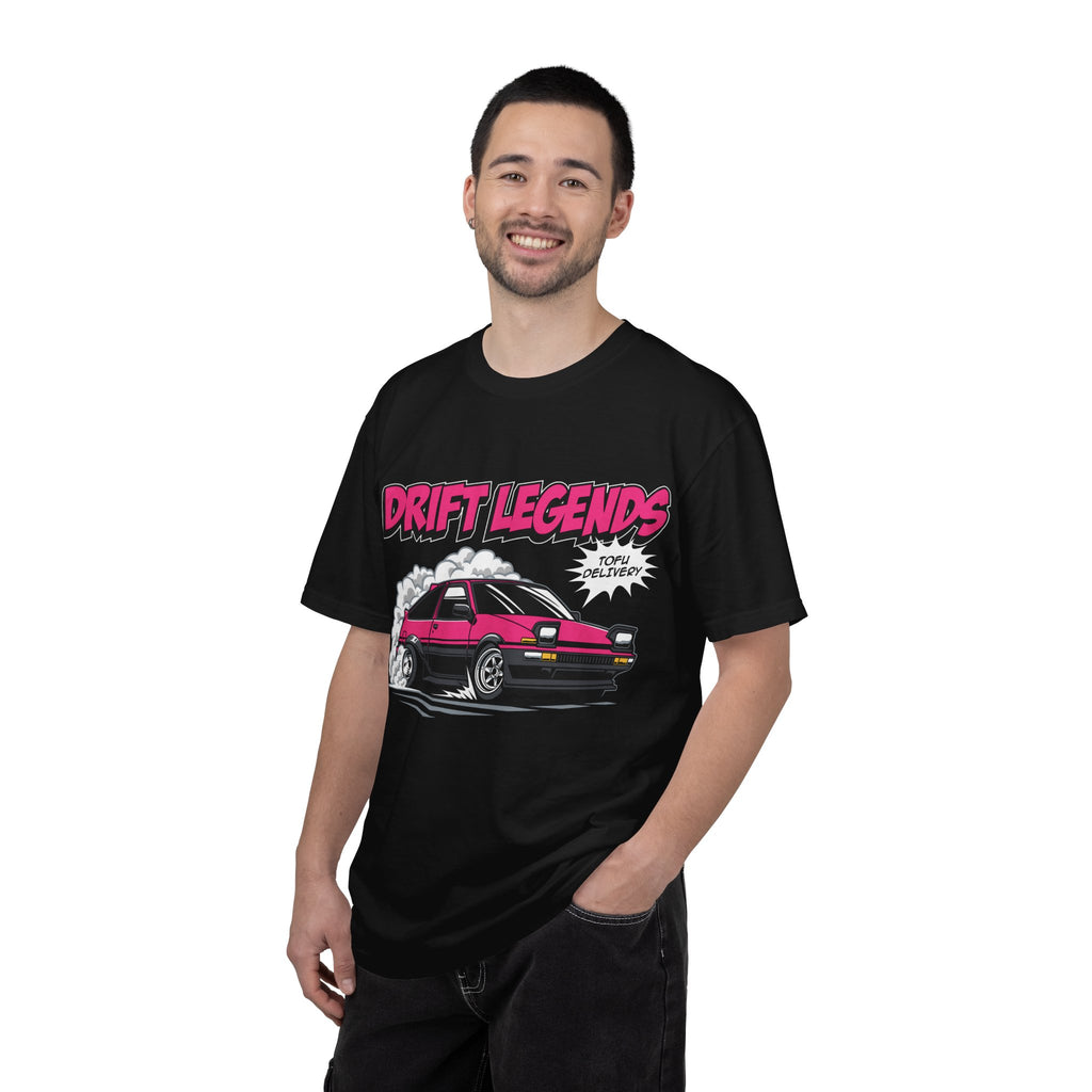AE86 Retro Drift Car Graphic Tee — "Drift Legends" Pink